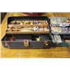 Image 2 : PAIR OF VINTAGE TACKLE BOXES WITH VINTAGE TACKLE