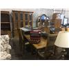 Image 1 : DINING ROOM SUITE INCLUDING TABLE, 6 CHAIRS, AND BUFFET AND HUTCH