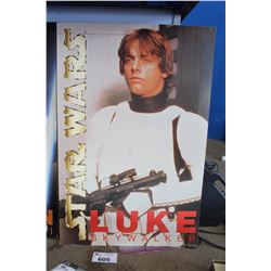 STAR WARS LUKE SKYWALKER CARDBOARD POSTER