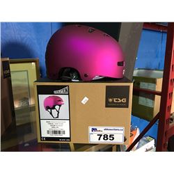 EVOLUTION FLAT PURPLE / PINK BIKE HELMET  SIZE L - XL