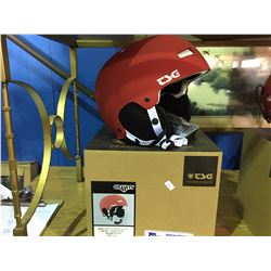 GRAVITY FLAT TIRE RED BIKE HELMET  SIZE L - XL