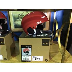 GRAVITY FLAT TIRE RED BIKE HELMET  SIZE L - XL