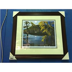 FRAMED LIMITED EDITION PRINT BY GROUP OF SEVEN ARTIST LAWREN HARRIS "NORTHERN LAKE" 200/950