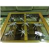 Image 1 : GROUP OF 10 ASSORTED CHROME DECORATIVE PIECES - ANTS & TRIVETS