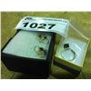 Image 1 : STERLING SILVER RING & HEART SHAPED EARRINGS