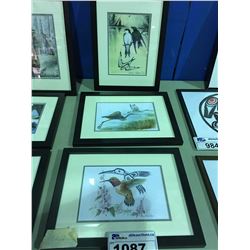 GROUP OF 3 NICELY FRAMED FIRST NATIONS PRINTS BY SUE COLEMAN , "MORNING FLIGHT", "HERON IN