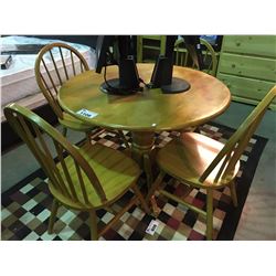 5 PIECE DINETTE SET-  ROUND TABLE & 4 CHAIRS