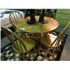 Image 1 : 5 PIECE DINETTE SET-  ROUND TABLE & 4 CHAIRS