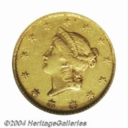 1850-C G$1 AU53 NGC.