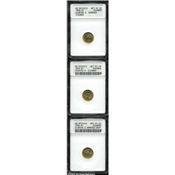 1856 G$1 Slanted 5--Damaged, Cleaned--ANACS,