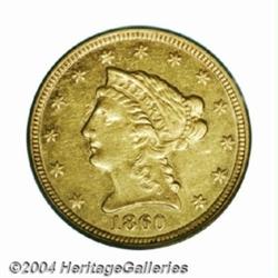 1860-C $2 1/2 XF45 PCGS.