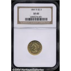 1861-S $2 1/2 XF45 NGC.