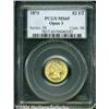 Image 3 : 1873 $2 1/2 Open 3 MS65 PCGS.