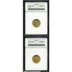 1873 $2 1/2 Closed 3 MS60 ANACS,