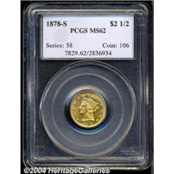 1878-S $2 1/2 MS62 PCGS.
