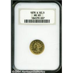 1878-S $2 1/2 MS63 NGC.