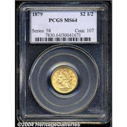 1879 $2 1/2 MS64 PCGS.