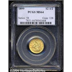 1899 $2 1/2 MS64 PCGS.