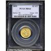 Image 1 : 1899 $2 1/2 MS64 PCGS.