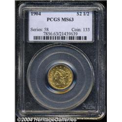 1904 $2 1/2 MS63 PCGS.