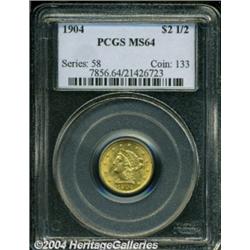 1904 $2 1/2 MS64 PCGS.