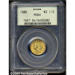 1905 $2 1/2 MS64 PCGS.
