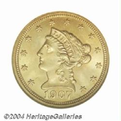 1907 $2 1/2 MS66 NGC.
