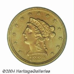 1889 $2 1/2 PR64 PCGS.