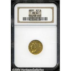 1909 $2 1/2 MS62 NGC.