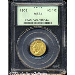 1909 $2 1/2 MS64 PCGS.