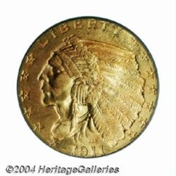 1911 $2 1/2 MS65 PCGS.