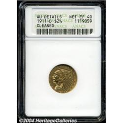 1911-D $2 1/2 --Cleaned--ANACS. AU Details, Net XF40.