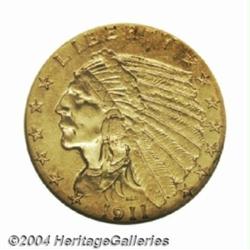 1911-D $2 1/2 AU58 NGC.