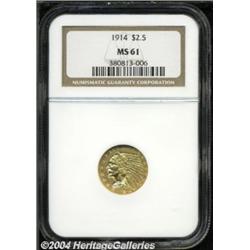 1914 $2 1/2 MS61 NGC.