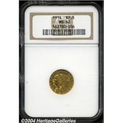 1914 $2 1/2 MS62 NGC.