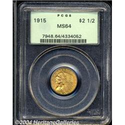 1915 $2 1/2 MS64 PCGS.