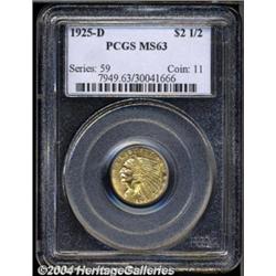 1925-D $2 1/2 MS63 PCGS.