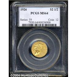 1926 $2 1/2 MS64 PCGS.