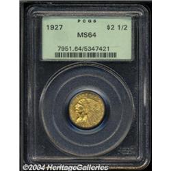 1927 $2 1/2 MS64 PCGS.