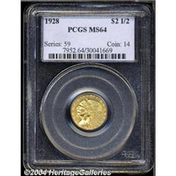 1928 $2 1/2 MS64 PCGS.