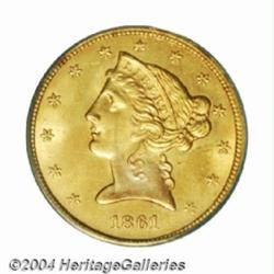 1861 $5 MS64 PCGS.