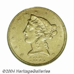 1874-S $5 AU55 PCGS.