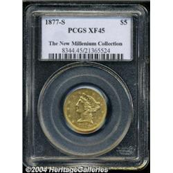 1877-S $5 XF45 PCGS.
