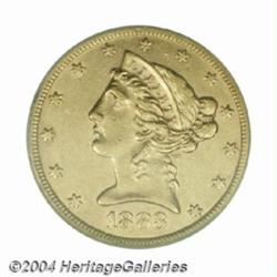 1883-CC $5 AU50 PCGS.