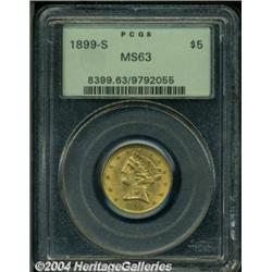 1899-S $5 MS63 PCGS.