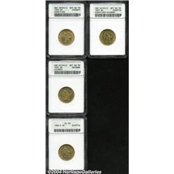 1900 $5 --Scratched--ANACS, Unc Details, Net AU55,