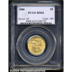 1900 $5 MS63 PCGS.