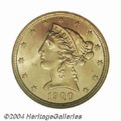 1900 $5 MS65 NGC.