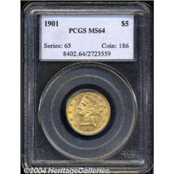 1901 $5 MS64 PCGS.