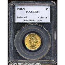 1901-S $5 MS64 PCGS.